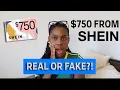 750 Shein Gift Card - Real or Fake The Truth About Product Testing
