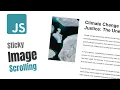 Creative Image Sticky Scrolling Effect HTML CSS JS