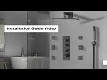 How to Install Bostingner 12 Thermostatic Rainfall Shower System with Body Spray Jets