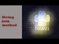 Python Bonanza - String Join Method