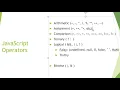 JavaScript Tutorial - 3 JavaScript Operators