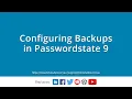 Configuring Backups in Passwordstate 9 - Domain Account with Network Share