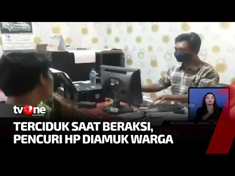 Pencuri HP di Pasuruan Habis Diamuk Massa