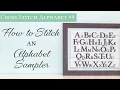 Cross Stitch Alphabet Framing the Cross Stitch Alphabet Sampler Fat Quarter Shop Flosstube