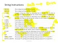 8086 Instructions String Machine Control