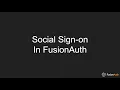 How does social sign-on work with FusionAuth