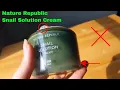 How To Use Nature Republic Snail Solution Cream Review