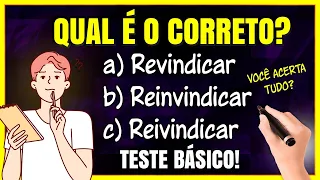 Teste BÁSICO de Ortografia: Você ACERTA as 10 Questões?