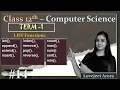 STERM 1 - Complete 12th Computer Science Python LIST Functions in 1 Shot Lovejeet Arora Part 14