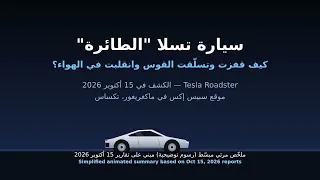سيارة تيسلا "الطائرة"؟ كيف قفزت Roadster وانقلبت في الهواء (شرح مبسّط)