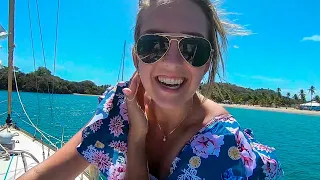 We SAILED AWAY to a Secluded Beach – Bums on a Boat Ep 133