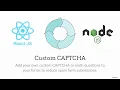 Custom Captcha Validation React NodeJs