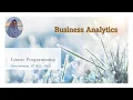 Tutorial Linear Programming with QM and Excel Solver