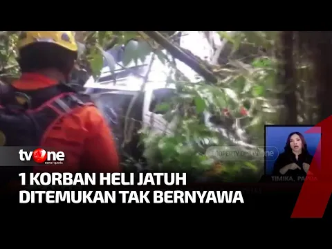 Helikopter Puskesmas Jatuh di Mimika, Satu Korban Tewas Ditemukan