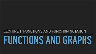 Functions and Function Notation College Algebra