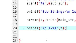 Find Substring C Programming
