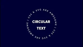How to Make Circular SVG Text Animation