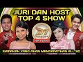 Lagu JURI DAN HOST KONSER TOP 4 SHOW MALAM INI  /  SIAPAKAH YANG AKAN MENDAPATKAN ALL SO ?