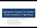 Aggregation Support for Modern Graph Analytics in TigerGraph - 2020 ACM Research Paper
