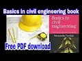 Basic knowledge in civil engineering book PDF free download