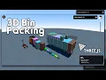 3D Bin Packing Problem Solving JavaScript THREEJS