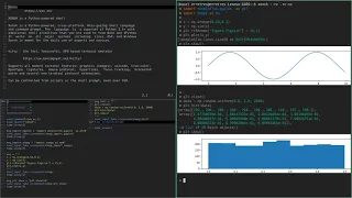 Screencast Script Python xonsh and Kitty