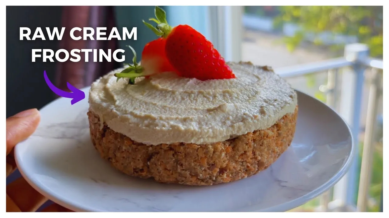 No Bake Carrot Cake With Cashew Cream Frosting