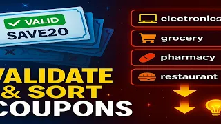 Coupon Code Validator Weekly Contest 457 Q1 Filter Custom Sort