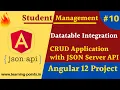 Add datatable in angular Datatable pagination in angular Angular CRUD application