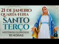 Lagu TERÇO DE HOJE - 21/01/2026 - QUARTA-FEIRA: MISTÉRIOS GLORIOSOS - 18 HORAS