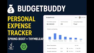 Spring Boot Expense Tracker Full-Stack Personal Finance Web App Java Thymeleaf MySQL