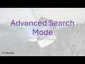 Advanced Search Mode