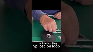 Dyneema spliced low friction ring