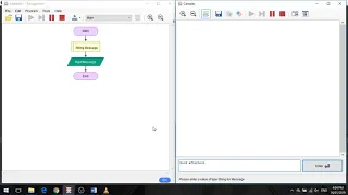 Using Flowgorithm to create a variable
