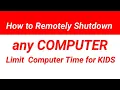 How to remote shutdown any computer