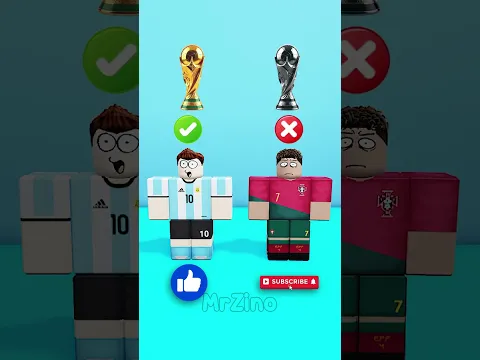 Who Will Win? Ronaldo or Messi #roblox