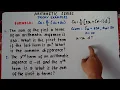 Arithmetic Series Tricky Examples Unknown First Term Common Difference