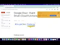 Google Clout - Event Driven Cloud Functions