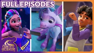 3 FULL EPISODES back-to-back! 🦄 Unicorn Academy | Under The Fairy Moon, Star Showers & More!