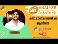 Elif statement in python - Analyze Infotech