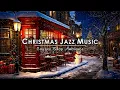 Download Lagu Smooth Christmas Jazz Music with Snowing Ambience to Relax ☕ Cozy Christmas Coffee Shop Ambience