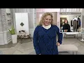 Susan Graver Cotton Acrylic Jacquard Sweater Cardigan on QVC
