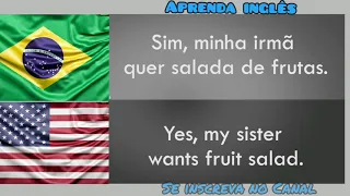 Como Aprender Inglês com Frases ( diálogos) simples #05 . Comunicação do dia a dia.