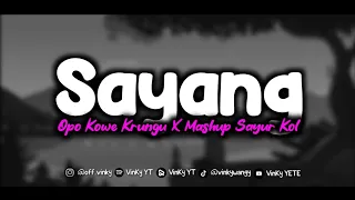 Download DJ SAYANG OPO KOWE KRUNGU X MASHUP SAYUR KOL MENGKANE MP3