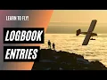 Logbook Entries for Student Pilots CFI Training