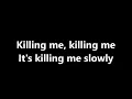 bad wolves - killing me slowly (lyrics)