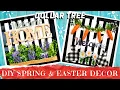 TWO SPRING DIY DECOR PROJECTS Fence Welcome Flower Sign Easter Rabbit Bunny Items 1 or Less