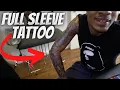 GETTING MY FULL SLEEVE TATTOO IN ONE DAY