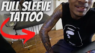 GETTING MY FULL SLEEVE TATTOO IN ONE DAY