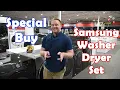 Special Buy Samsung Washer Dryer Set